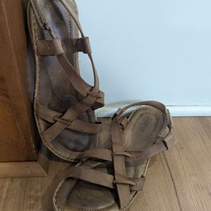 Born Tan Leather Sandals